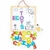 Tablica edukacyjna 3w1 magnetyczna kredowa literki ECOTOYS